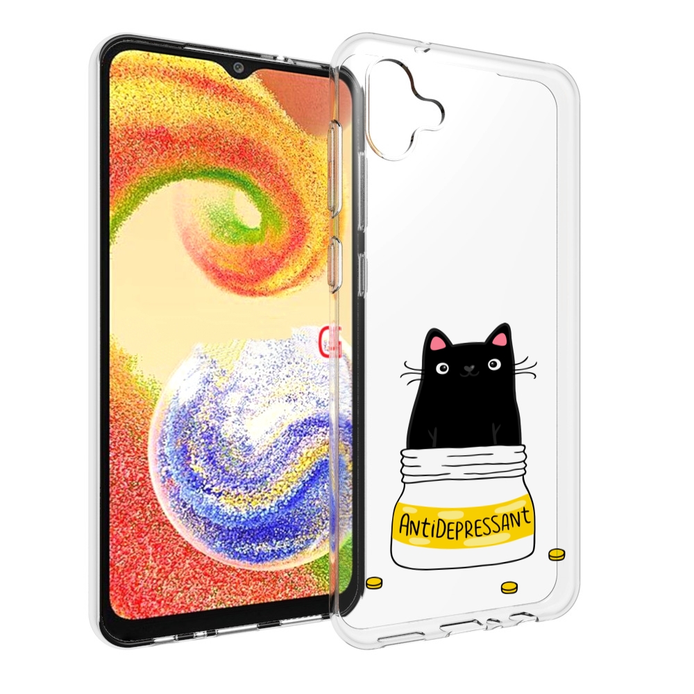 

Чехол MyPads Антидеприсан для Samsung Galaxy A04, Прозрачный, Tocco