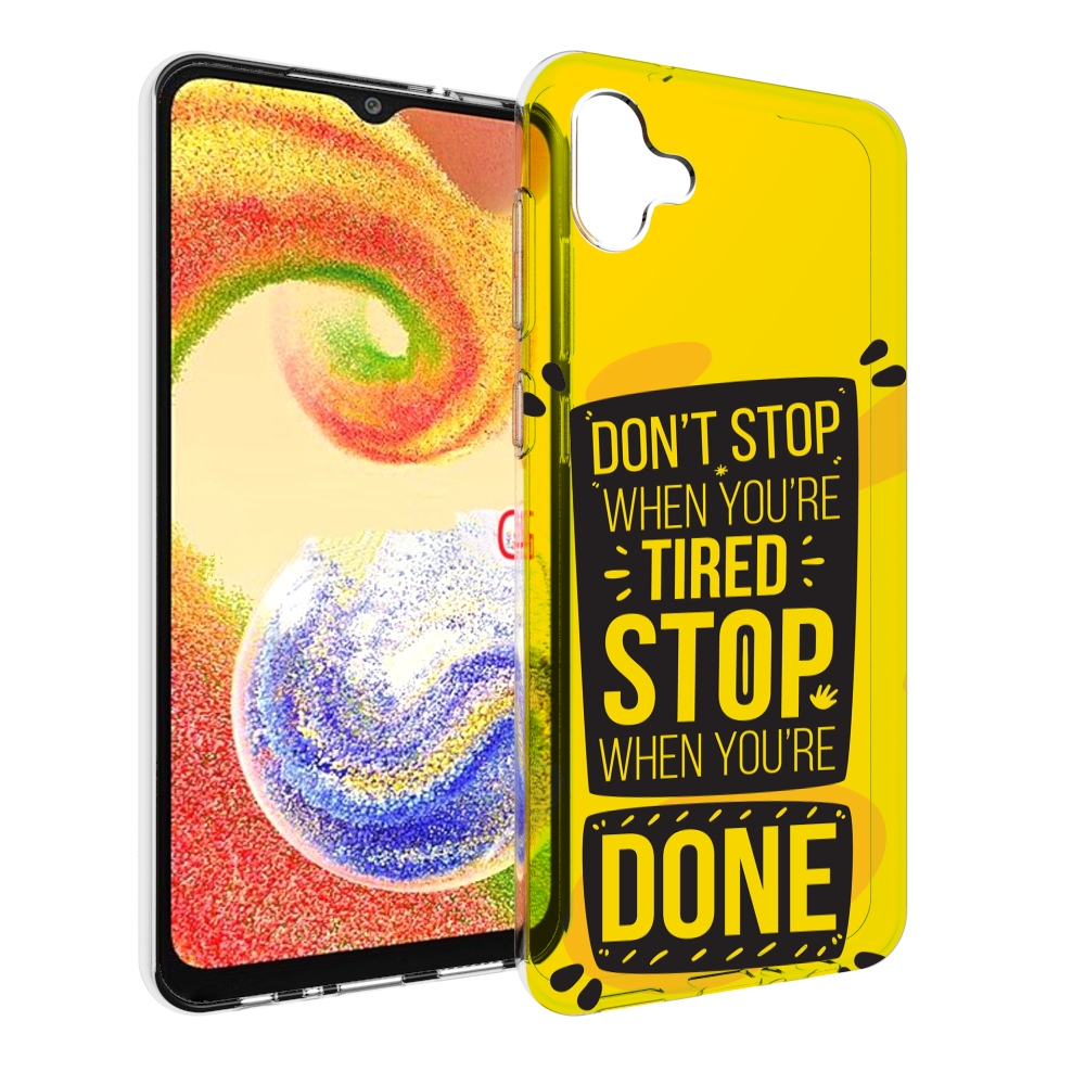 

Чехол MyPads yellow-done для Samsung Galaxy A04, Прозрачный, Tocco