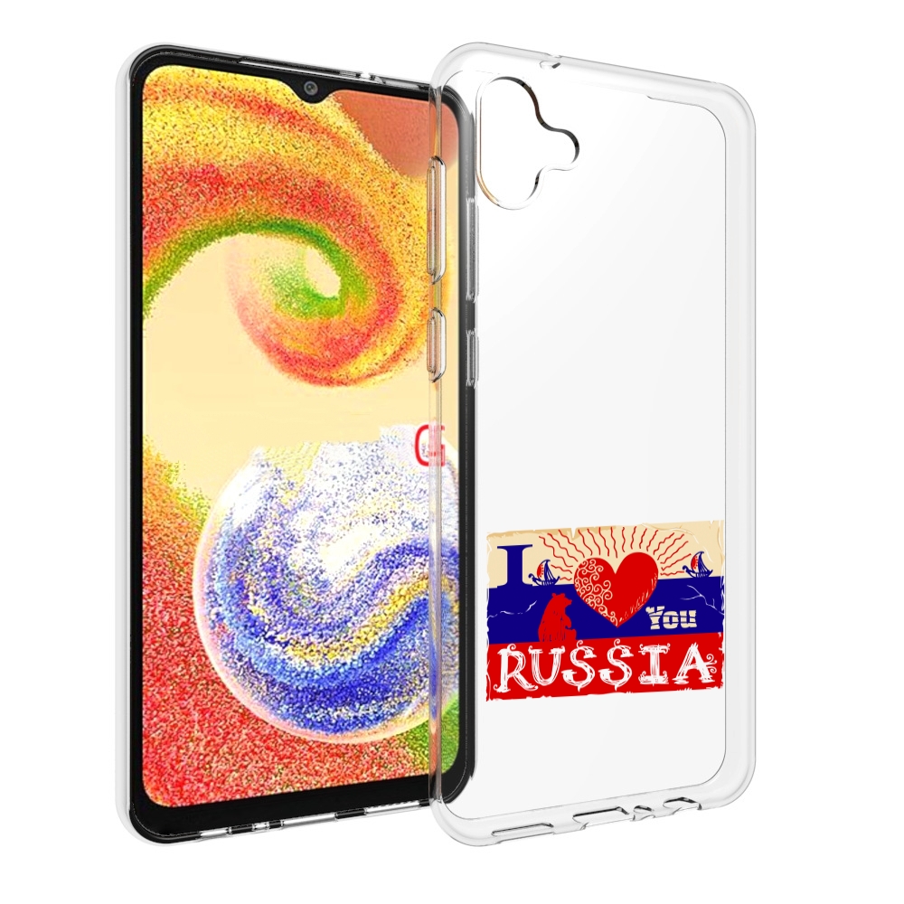 

Чехол MyPads Люблю Россию для Samsung Galaxy A04, Прозрачный, Tocco