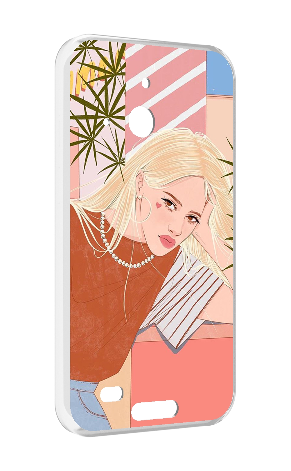 

Чехол MyPads летняя-девочка женский для Oukitel WP20 / WP20 Pro, Прозрачный, Tocco