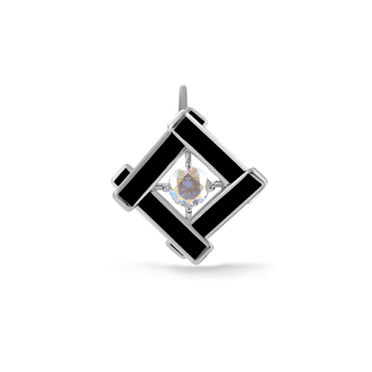 

Подвеска из серебра с фианитом/эмалью Kabarovsky 13-231-40002, 13-231-40002