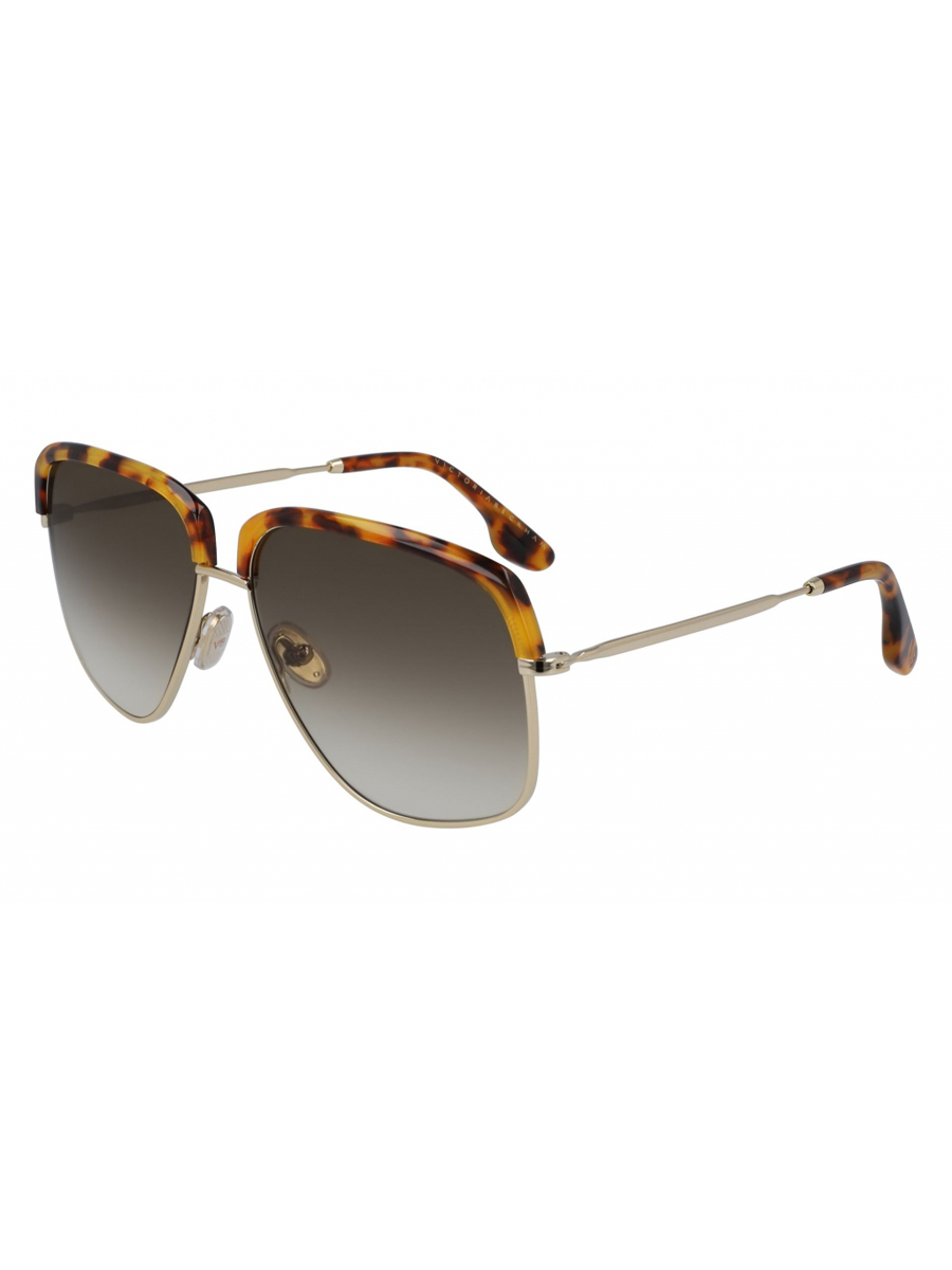 фото Солнцезащитные очки женские victoria beckham vb201s коричневые/золотистые