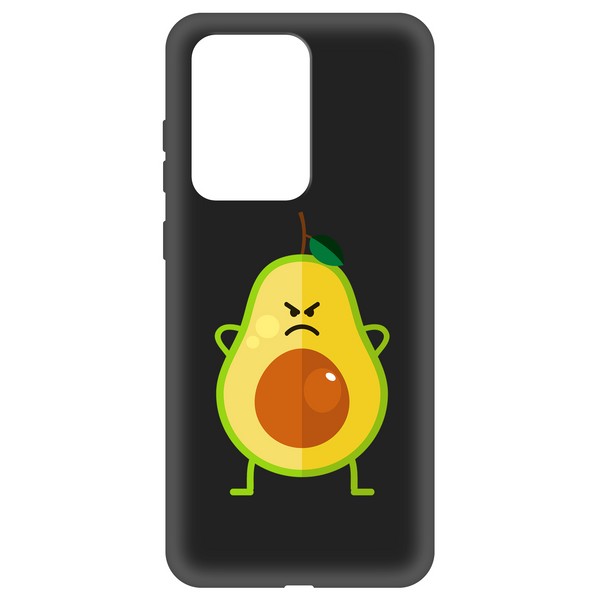 фото Чехол-накладка krutoff soft case авокадо сердитый для samsung galaxy s20 ultra (g988)