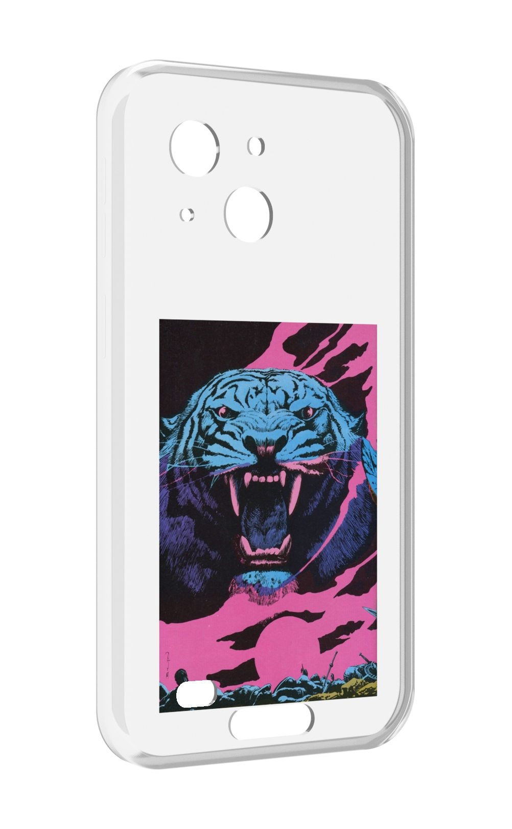 

Чехол MyPads лев с розовыми зубами для Oukitel WP20 / WP20 Pro, Прозрачный, Tocco