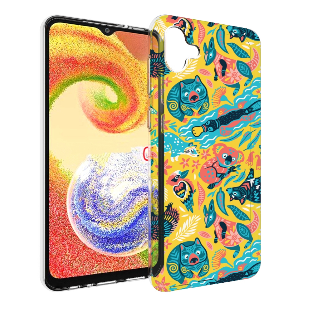 

Чехол MyPads seamless-pattern для Samsung Galaxy A04, Прозрачный, Tocco