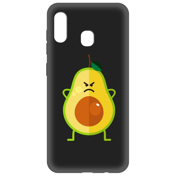 фото Чехол-накладка krutoff soft case авокадо сердитый для samsung galaxy a01 core (a013)