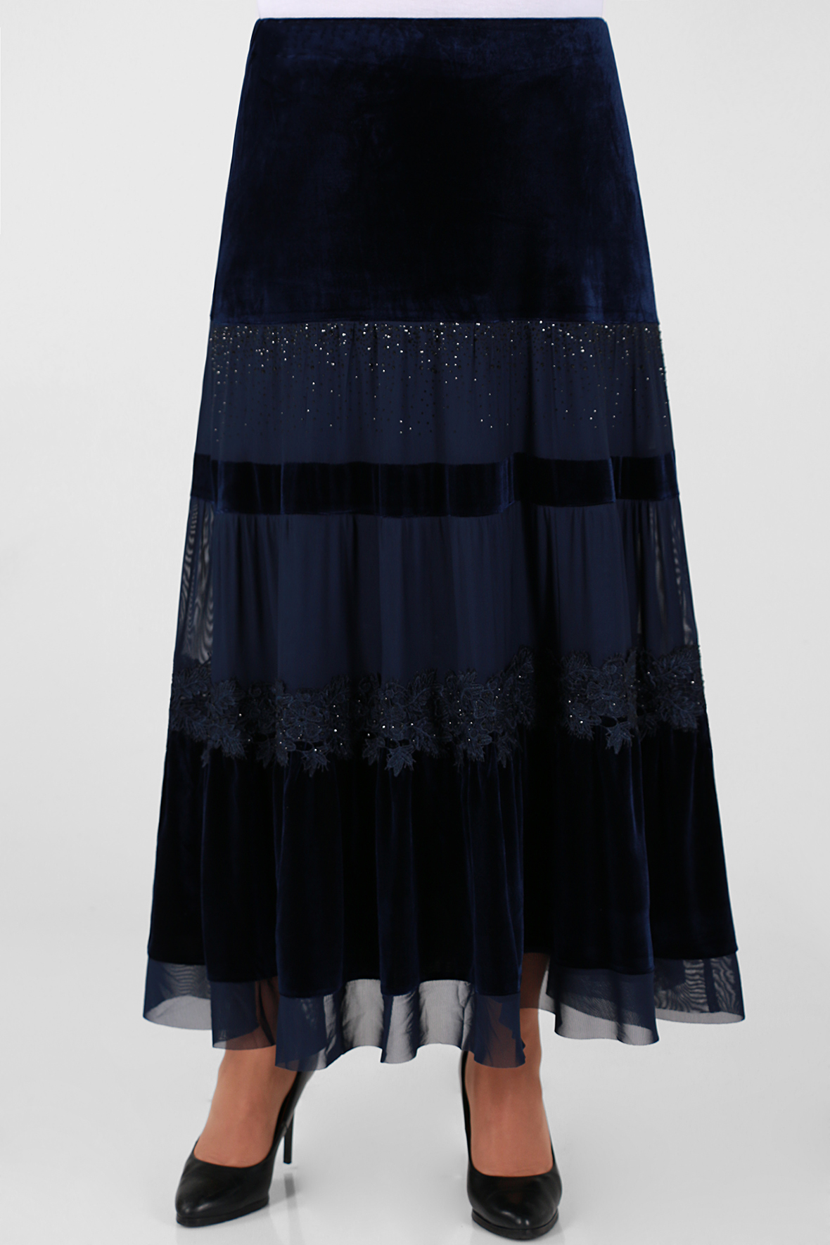 

Юбка женская AlmondShop 2Г 0928.С1 синяя 56 RU, Синий, 2Г 0928.С1