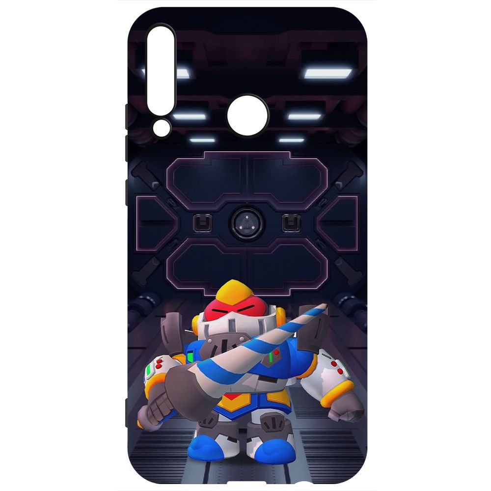 

Чехол-накладка Krutoff Софт Кейс Brawl Stars - Паладин Вольт-Меха для Honor 9C черный