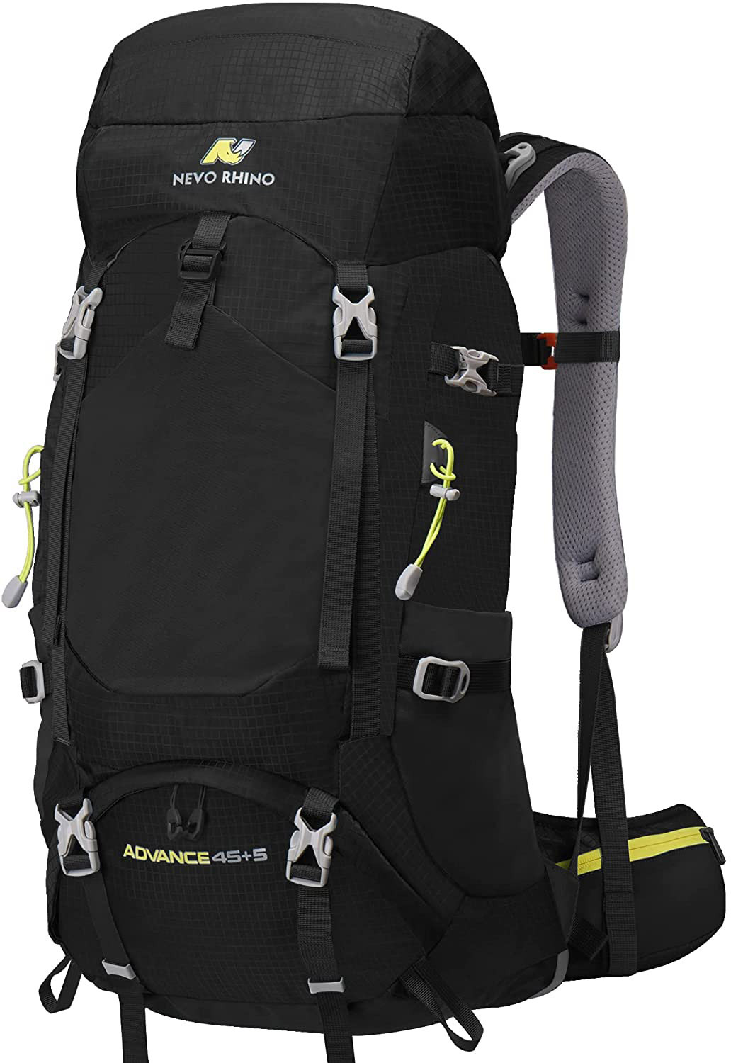 

Рюкзак туристический Nevo Rhino Advance 45+5л 8814NW Black, Черный, 8814-NW