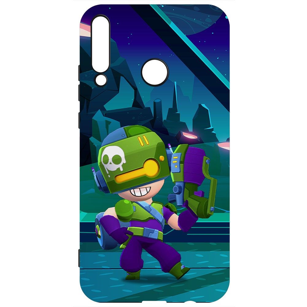 фото Чехол-накладка krutoff софт кейс brawl stars - контрабандистка пенни для honor 9c черный