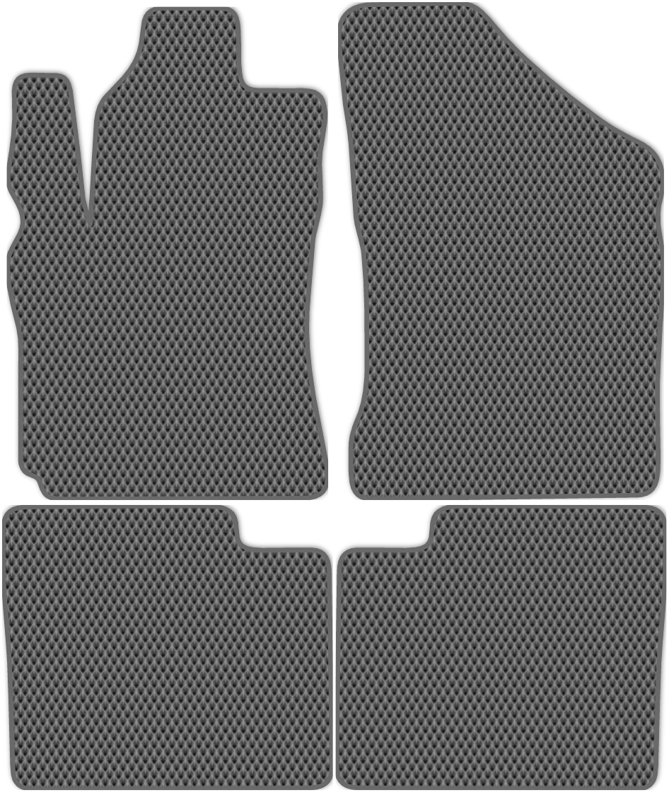 

Коврики ЭВА в салон для Great Wall Coolbear 2009 - 2012, 4 шт. серый, темно-серый кант, 5602-S4NL-H