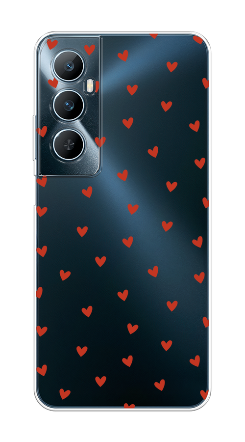 

Чехол на Realme C65 "Red hearts", Красный;прозрачный, 2516750-1