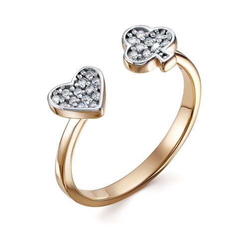 

Кольцо из красного золота с фианитом р. 16 Гранат 2.10.11.0831.00-4110, 2.10.11.0831.00-4110