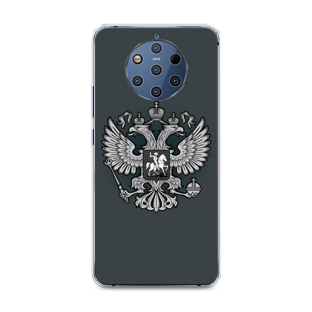 

Чехол Awog на Nokia 9 PureView / Нокиа 9 PureView "Герб России серый", 122350-5