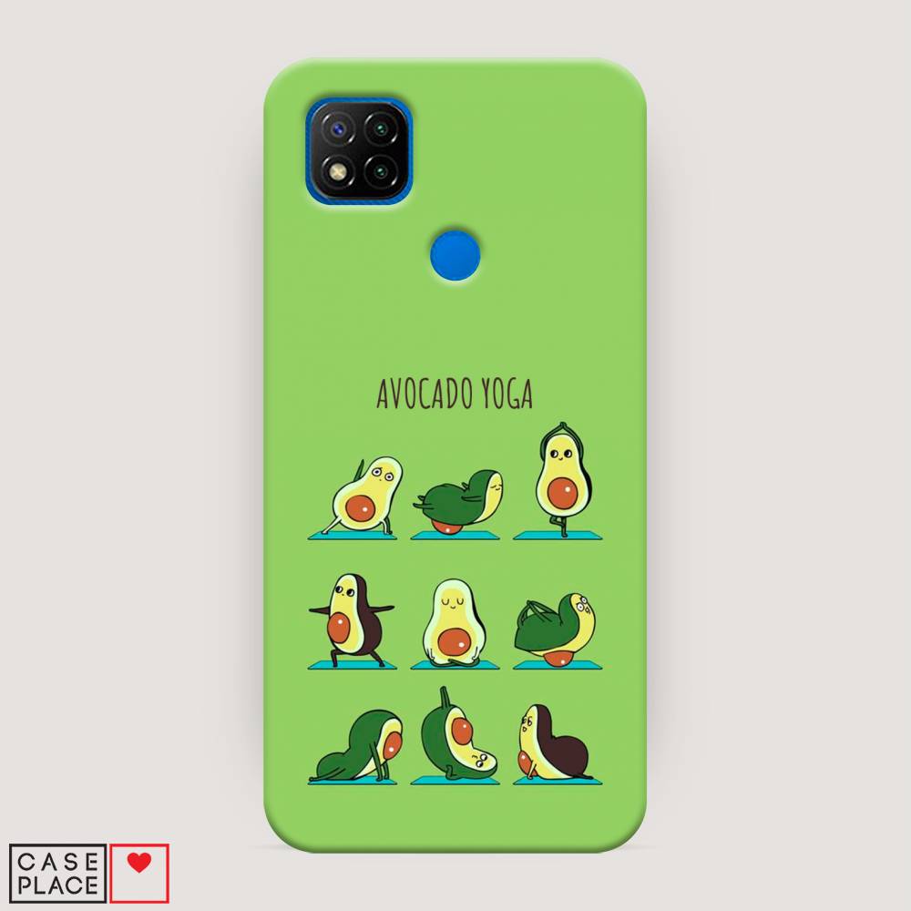 

Пластиковый чехол "Авокадо йога" на Xiaomi Redmi 9C, 39020-7