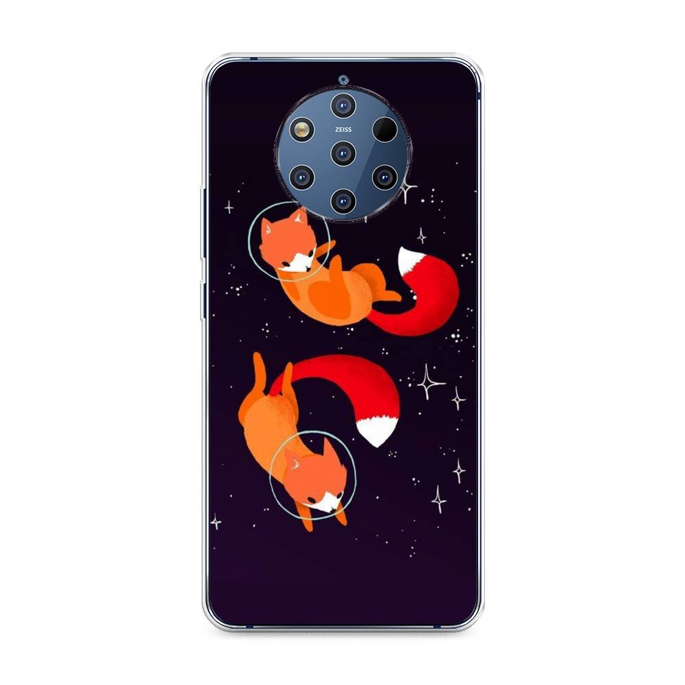 

Чехол Awog на Nokia 9 PureView / Нокиа 9 PureView "Лисы космонавты", 122350-4