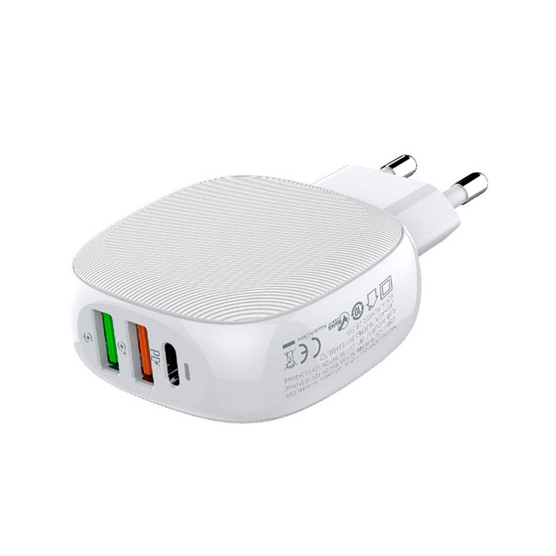 фото Сетевое зарядное устройство ldnio a3510q 3xusb + type-c pd + qc 3.0 white ld_b4565