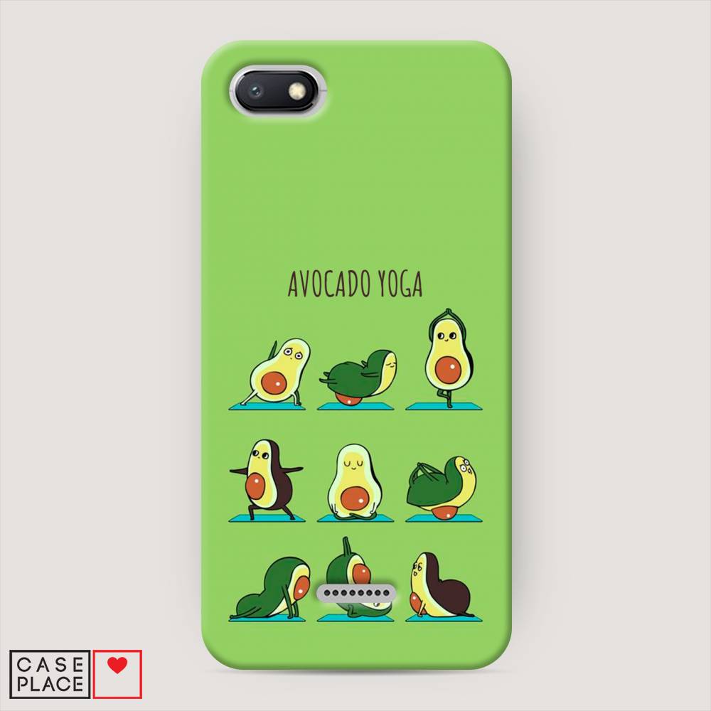 

Пластиковый чехол "Авокадо йога" на Xiaomi Redmi 6A, 34120-7