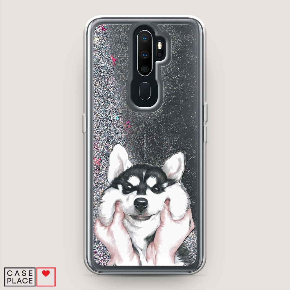 

Чехол Awog на Oppo A5 (2020) "Щечки хаски", Разноцветный, 251391-1