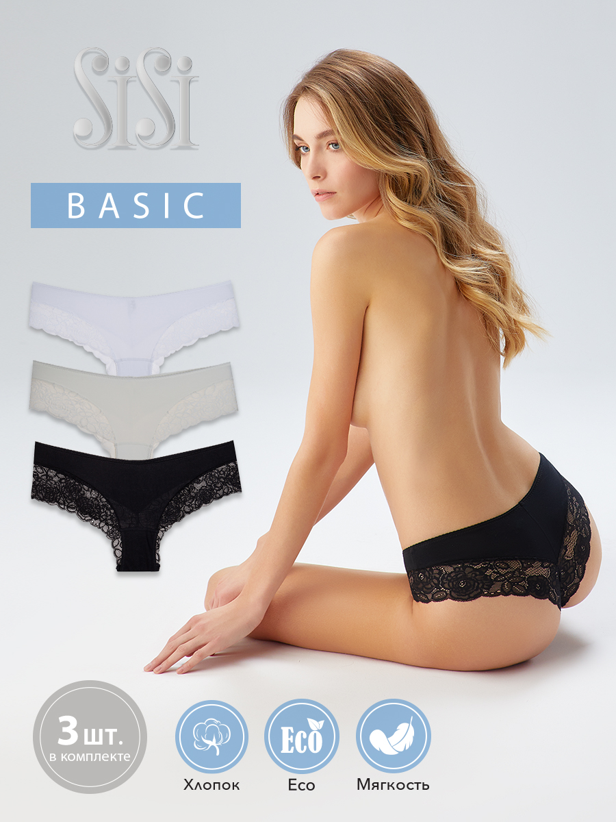 Комплект трусов женских Sisi SI5506 Panty разноцветных 2XL