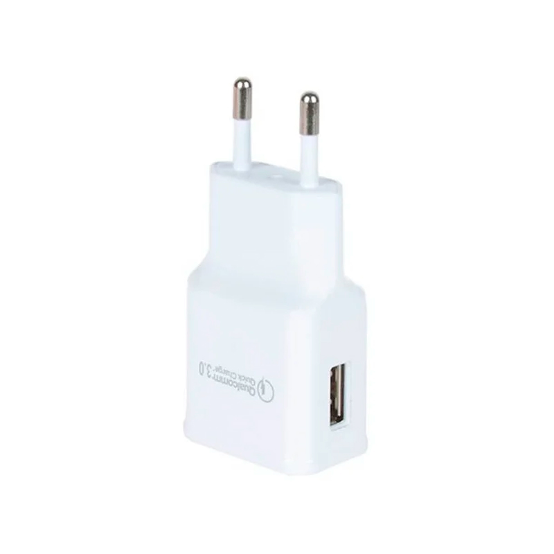 фото Сетевое зарядное устройство eltronic faster usb 2.1a white 5690