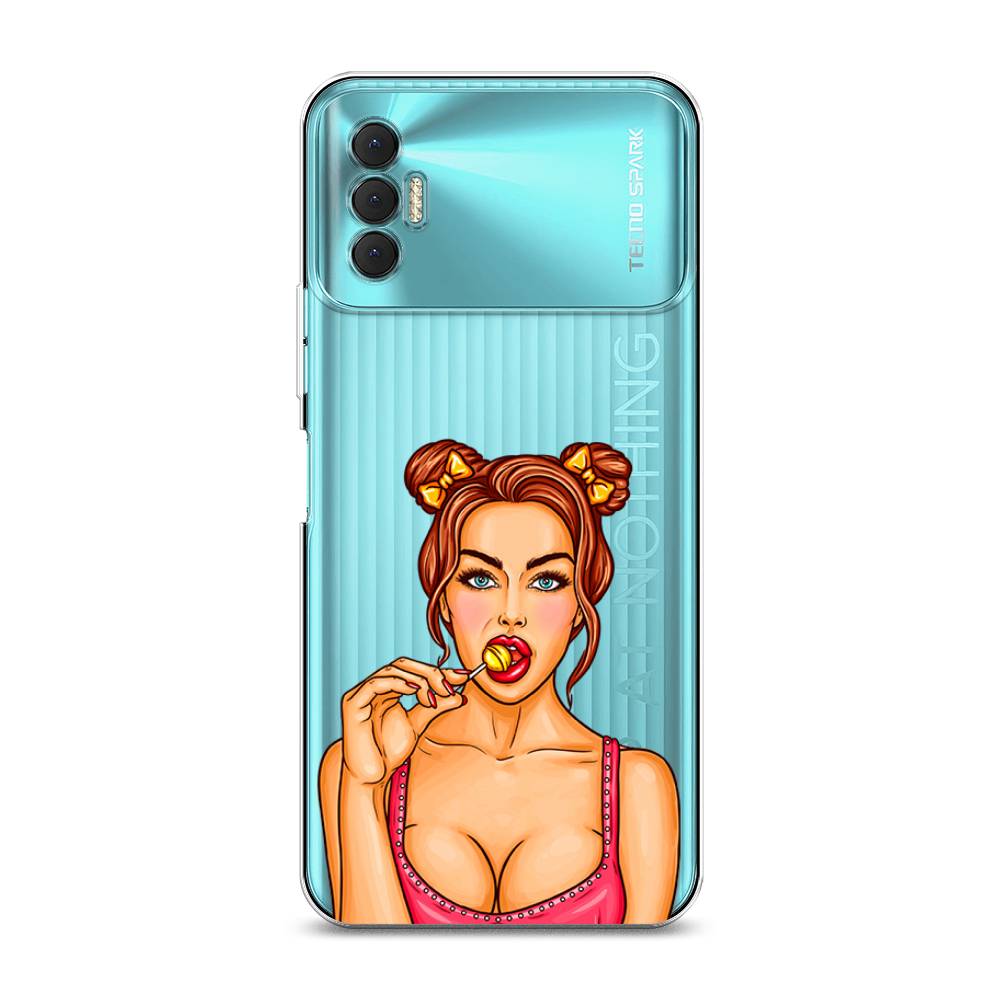 

Чехол Awog на Tecno Spark 8P "Вкусный леденец", Разноцветный