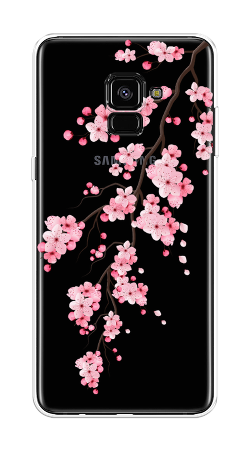 

Чехол Awog на Samsung Galaxy A8 + "Розовая сакура", Розовый;коричневый, 25550-8