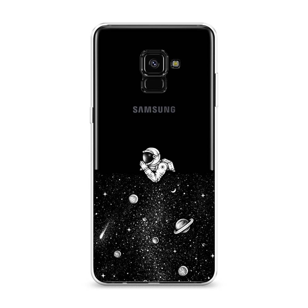 

Чехол Awog на Samsung Galaxy A8 + "Космический сон", Серый, 25550-4