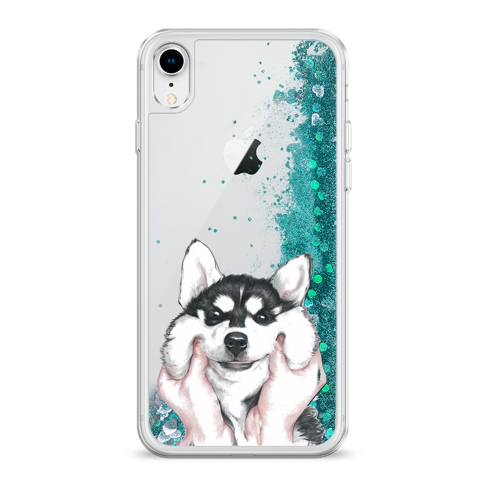 

Чехол Awog на Apple iPhone XR (10R) / Айфон XR (10R) "Щечки хаски", Разноцветный, 12095-1