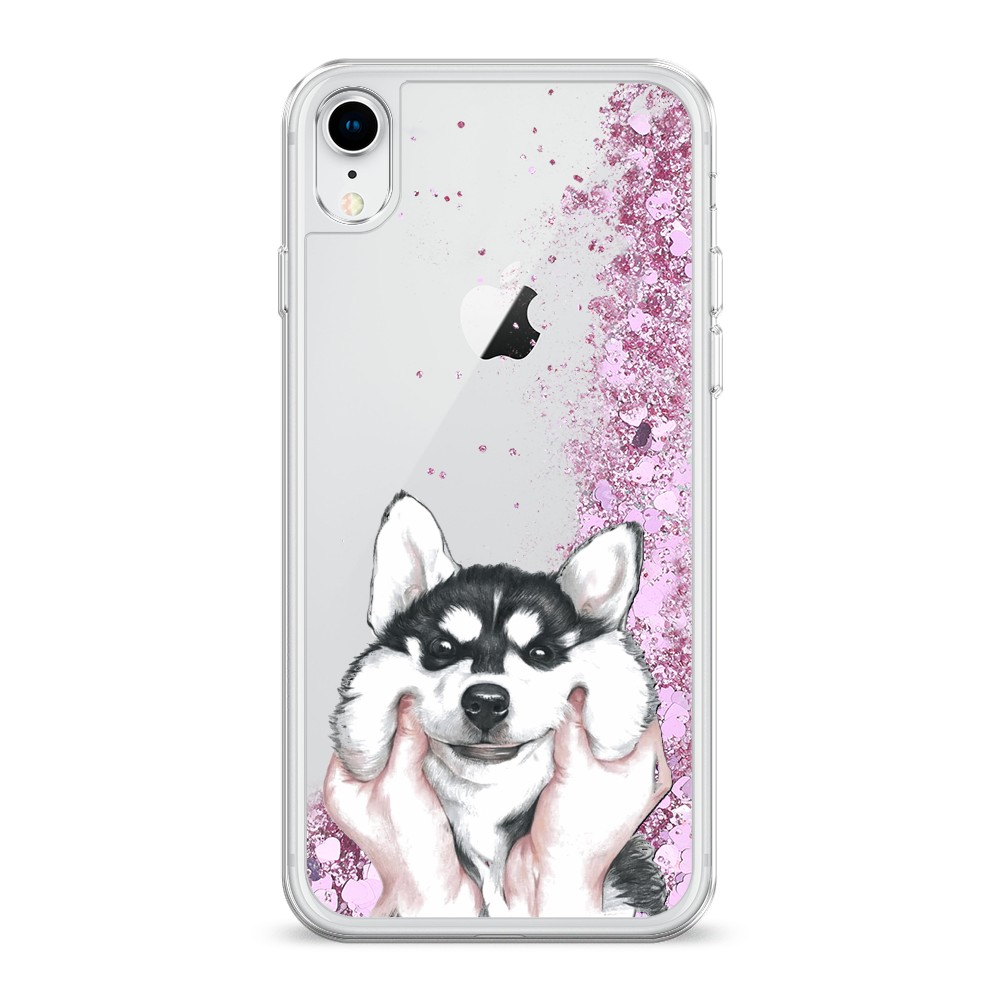 

Чехол Awog на Apple iPhone XR (10R) / Айфон XR (10R) "Щечки хаски", 12094-1