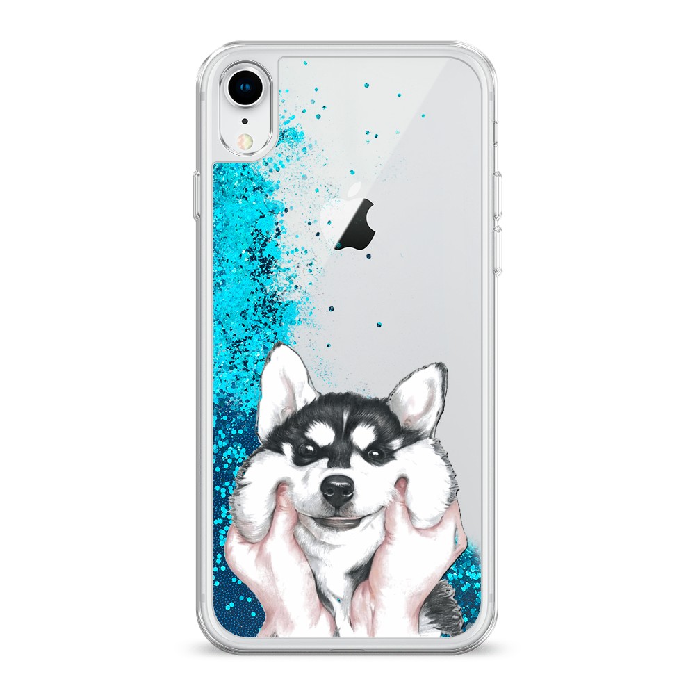 

Чехол Awog на Apple iPhone XR (10R) / Айфон XR (10R) "Щечки хаски", Разноцветный, 12093-1