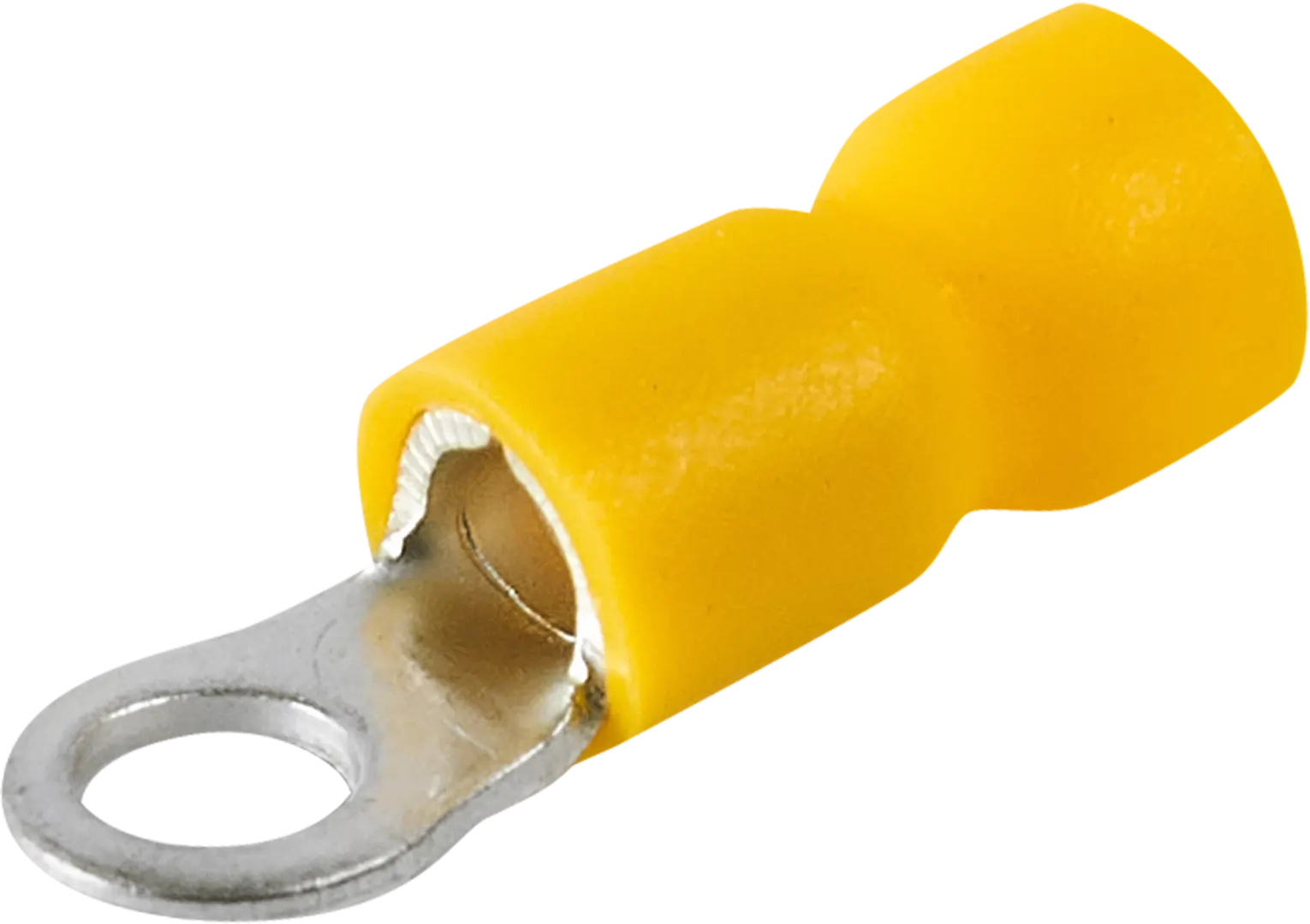 Наконечник кольцевой изолированный НКИ 6-4 мм цвет желтый 10 шт. изолированный кольцевой термоусаживаемый наконечник rexant