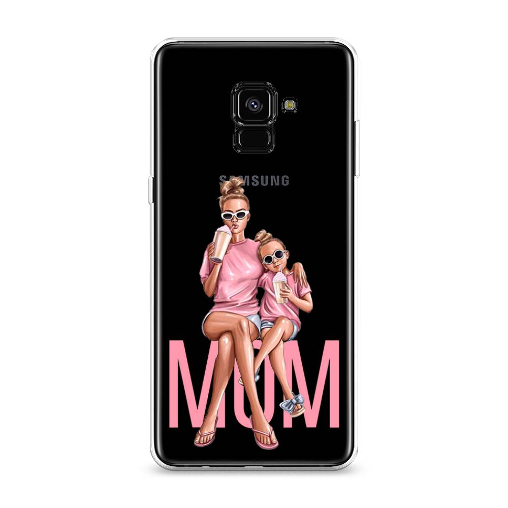

Чехол Awog на Samsung Galaxy A8 + "Lovely mom", Синий;бежевый;розовый, 25550-7