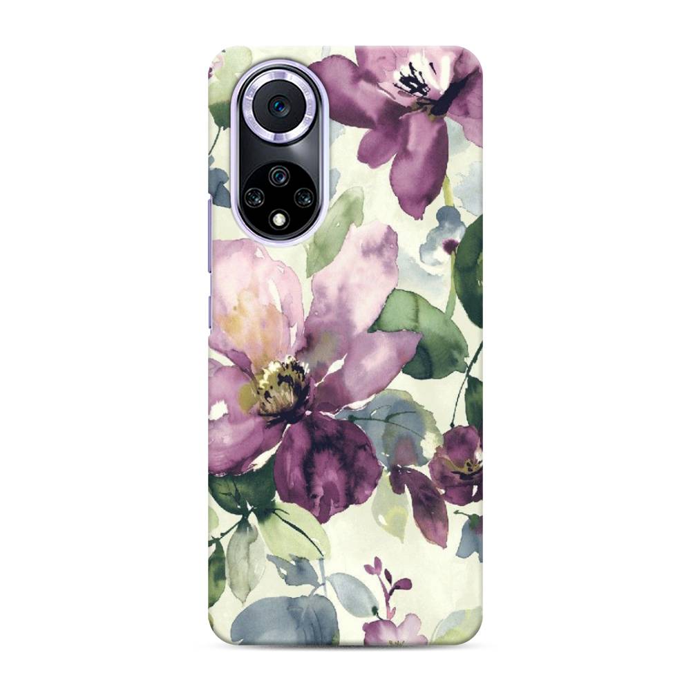 

Чехол Awog "Сиреневые цветы-акварель" для Huawei Nova 9, 6106120-7