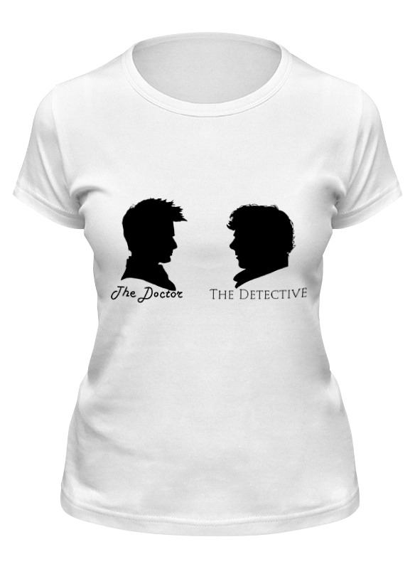 

Футболка женская Printio Доктор кто х шерлок холмс белая L, Белый, Доктор кто х шерлок холмс