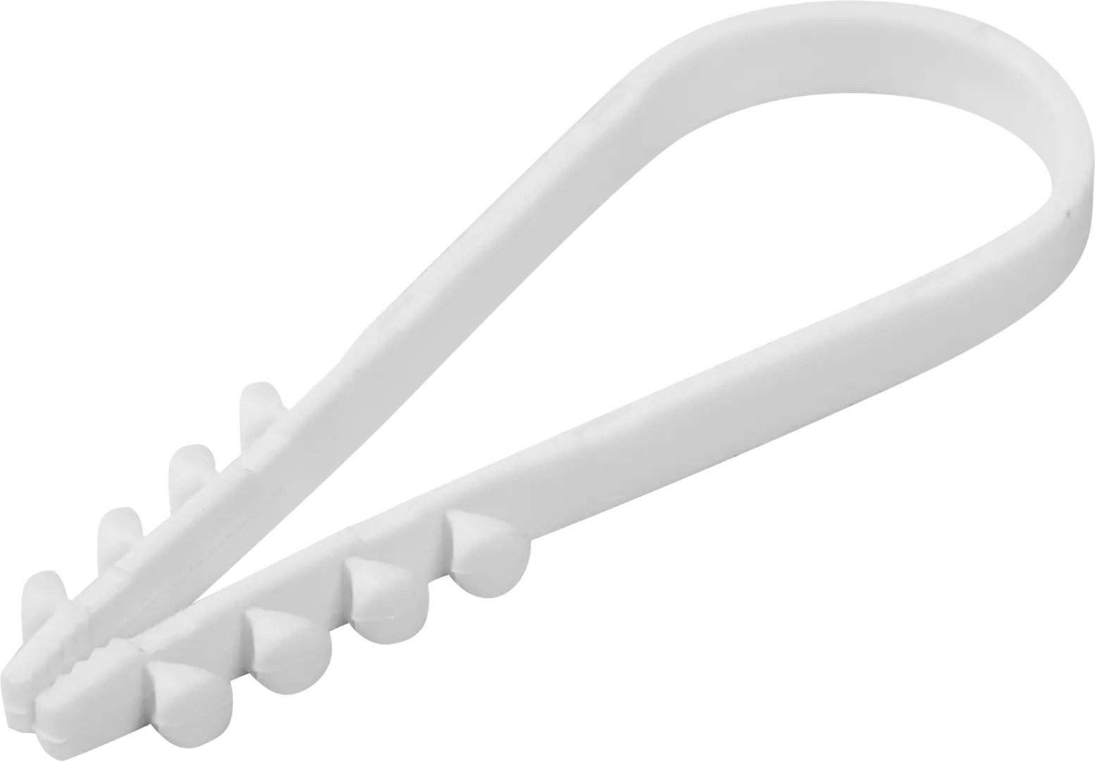 секторные ножницы для бронированного кабеля duwi Дюбель-хомут Duwi ДХК 19-25 для круглого кабеля цвет белый 10 шт.