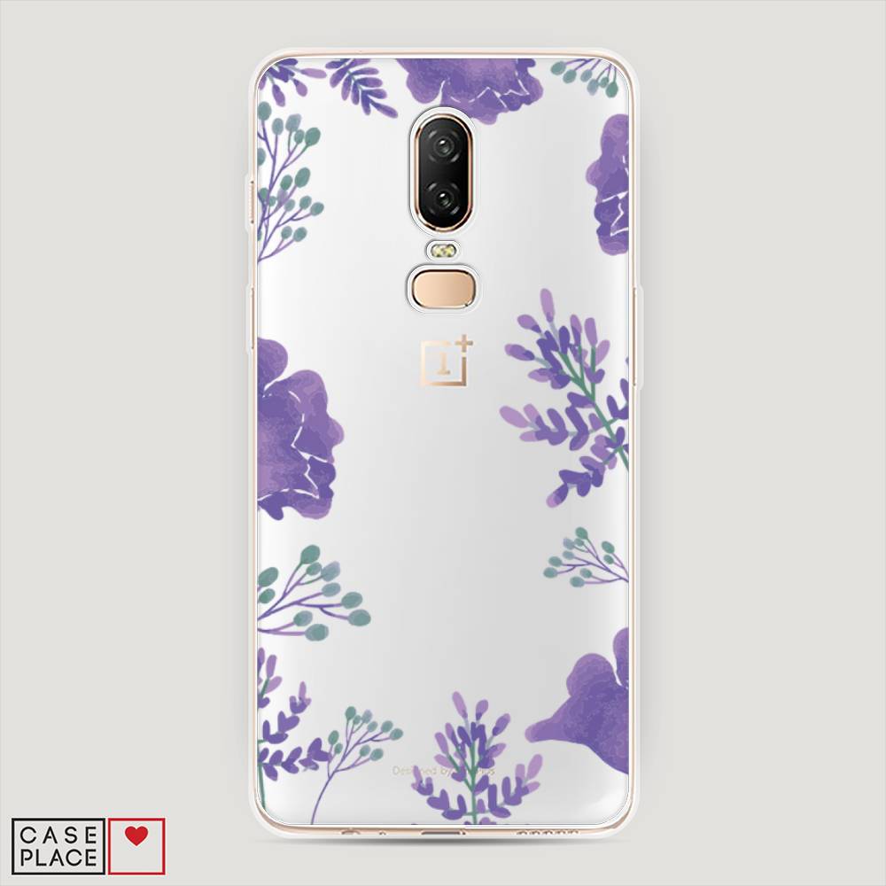 

Чехол Awog на OnePlus 6 / ВанПлас 6 "Сиреневая цветочная рамка", Прозрачный;фиолетовый, 150550-8