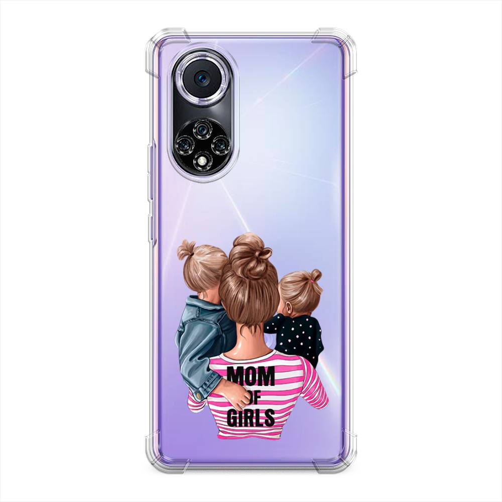 

Чехол Awog на Huawei Nova 9 "Mom of Girls", Синий;розовый;черный, 6106151-1