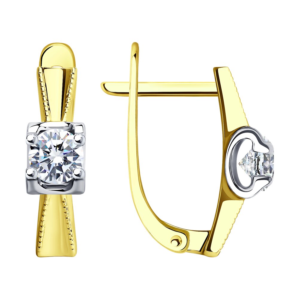 

Серьги из золота SOKOLOV 029524-2, фианит, 029524-2