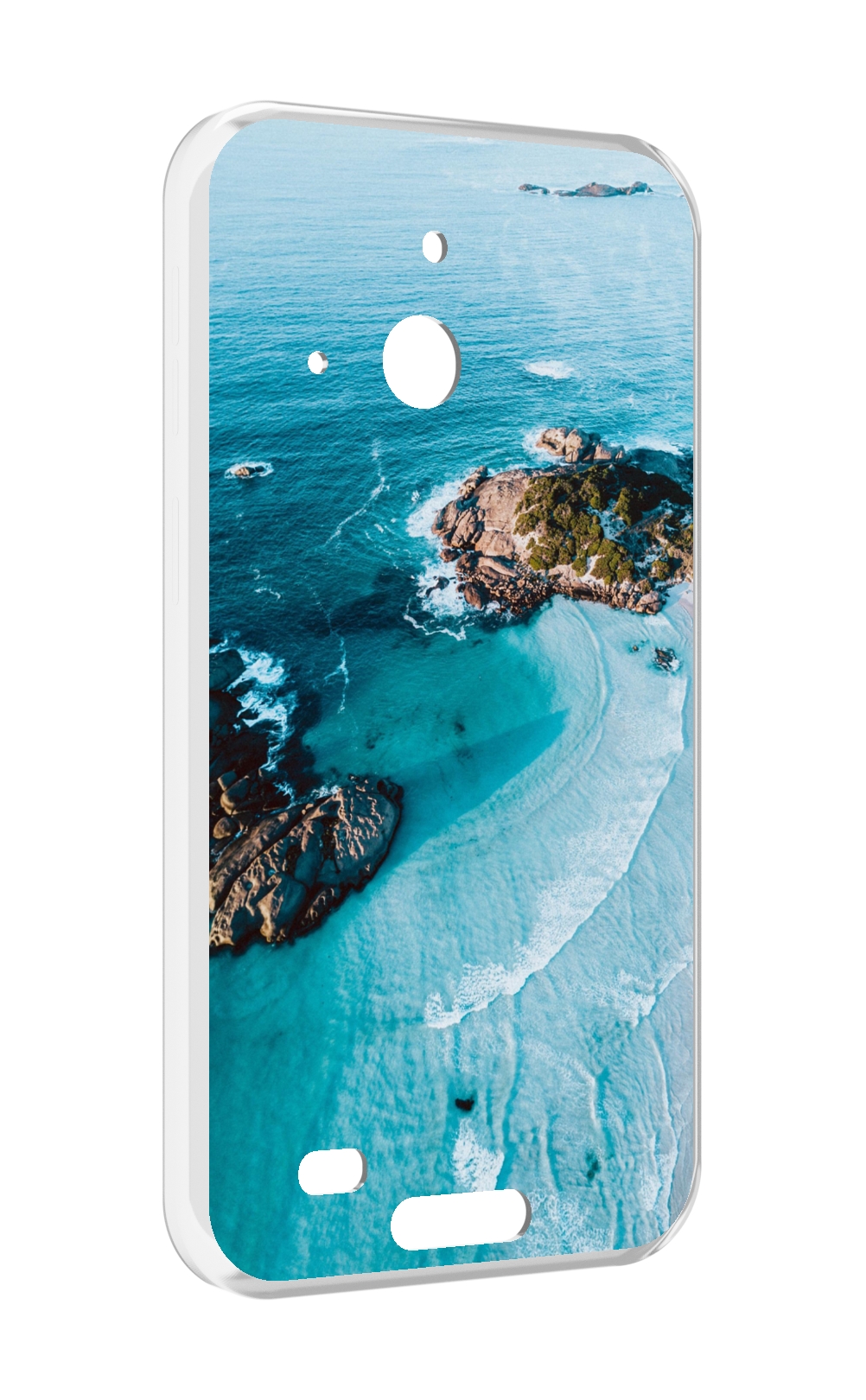 

Чехол MyPads красивый голубой залив для Oukitel WP20 / WP20 Pro, Прозрачный, Tocco