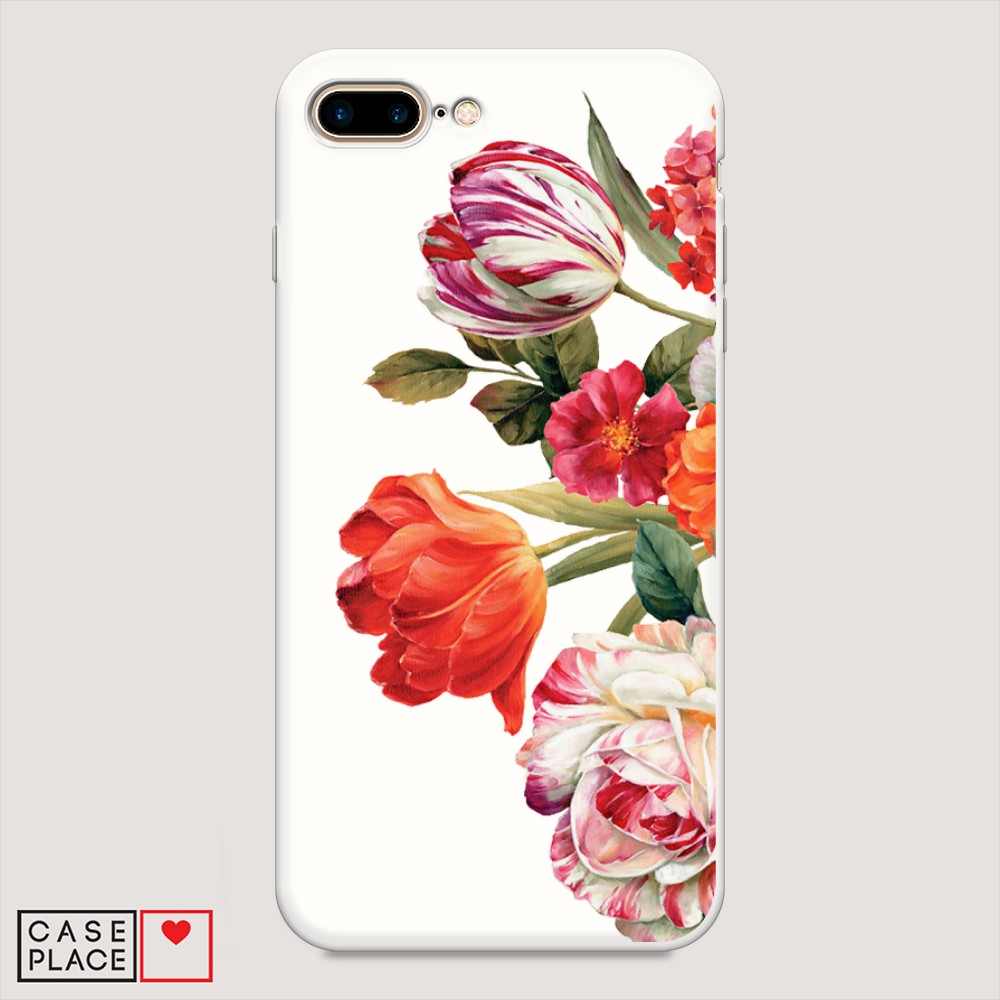 

Чехол Awog на Apple iPhone 8 Plus / Айфон 8 Plus "Весенний букет", Разноцветный, 10957-1