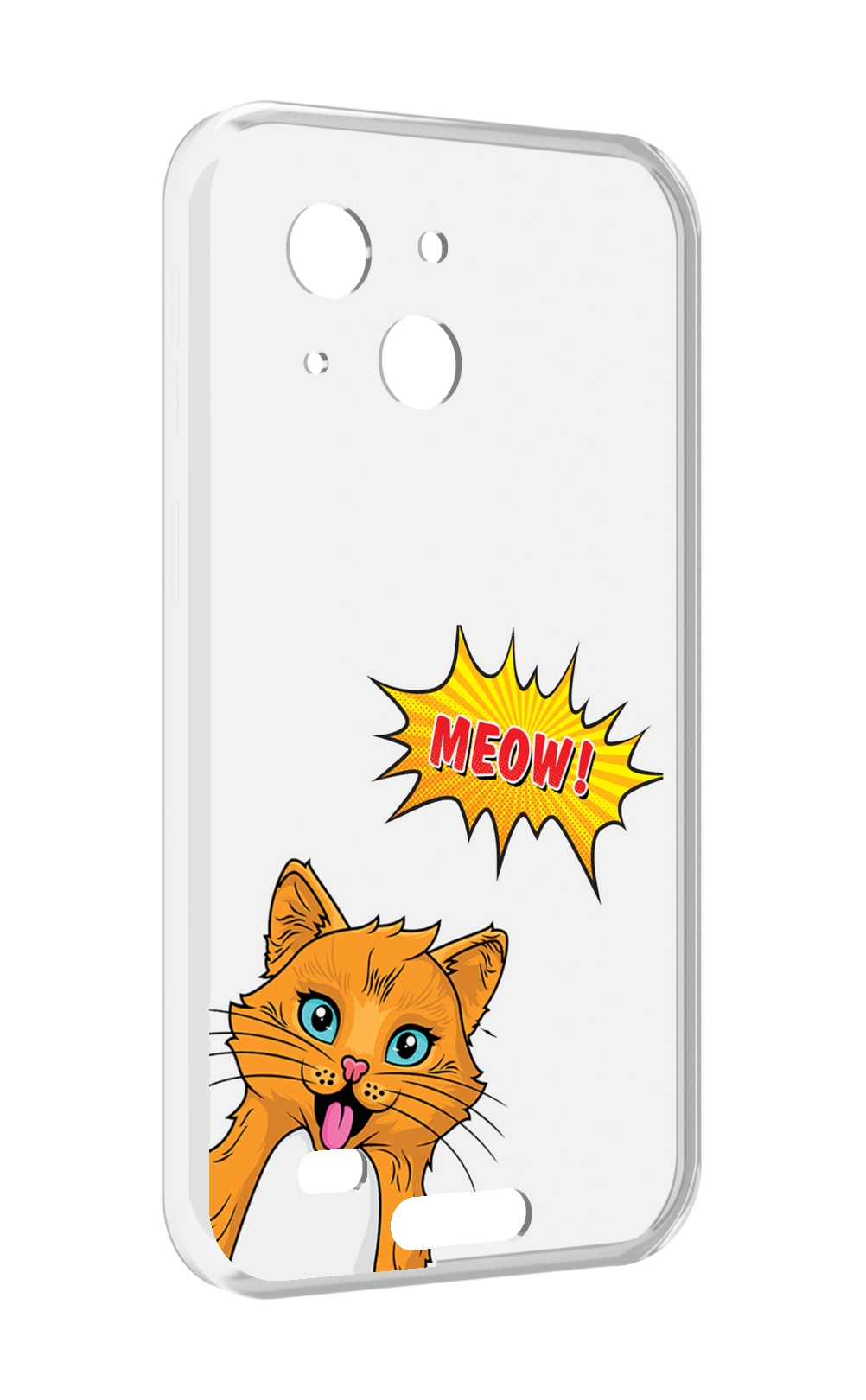 

Чехол MyPads кот-мяу детский для Oukitel WP20 / WP20 Pro, Прозрачный, Tocco