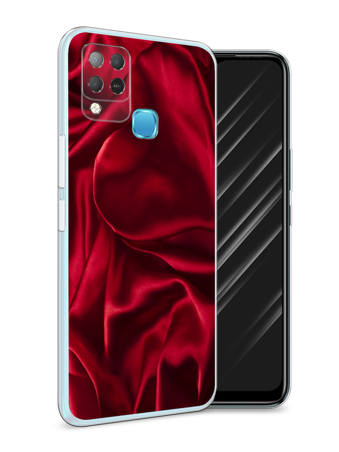 

Чехол Awog на Infinix HOT 10S "Текстура красный шелк", Разноцветный, 3100250-3