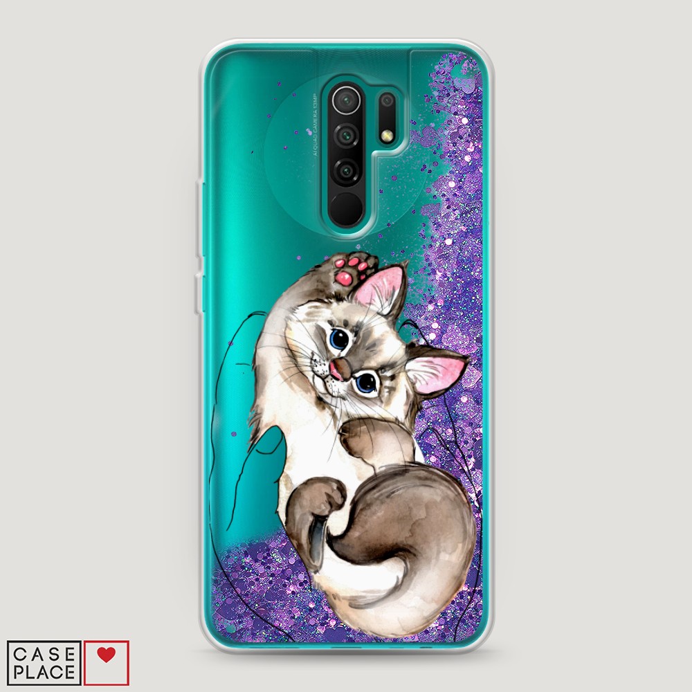 

Чехол Awog на Xiaomi Redmi 9 "Котенок в ладошках", Разноцветный, 38392-1