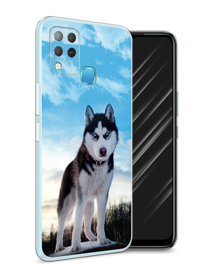 

Чехол Awog на Infinix HOT 10S "Хаски 3", Разноцветный, 3100250-2