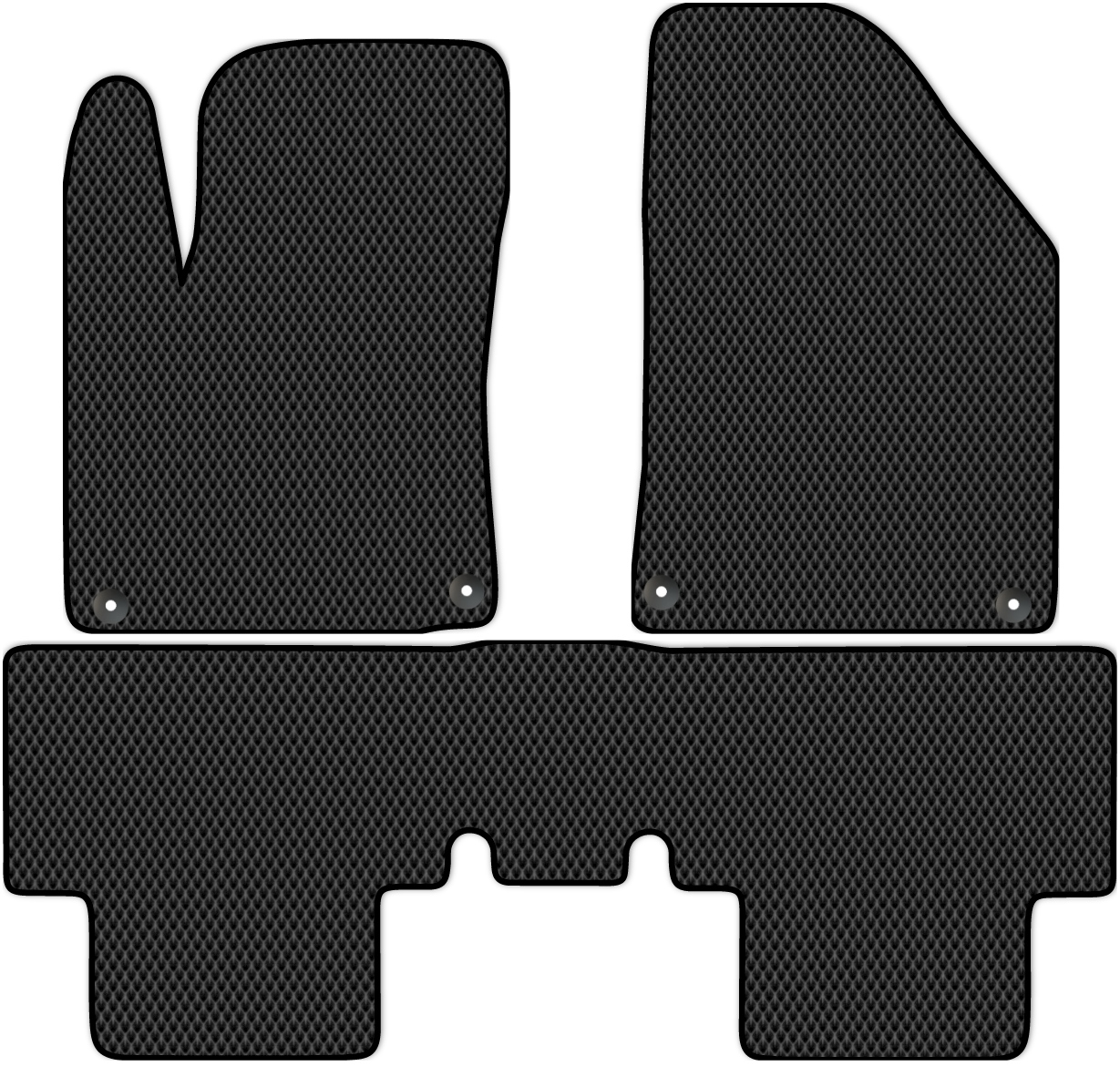 

Коврики ЭВА в салон для Geely Coolray SX11 2018 - Н.В., 3 шт. черный, 5307-W3YL-H