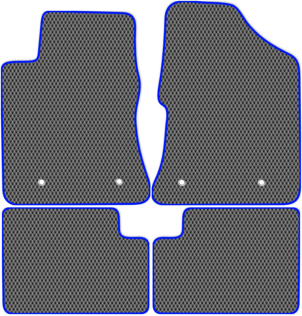 

Коврики ЭВА в салон для Geely Englon SC7 2011 - 2015, 4 шт. серый, синий кант, 5305-S4Y-H