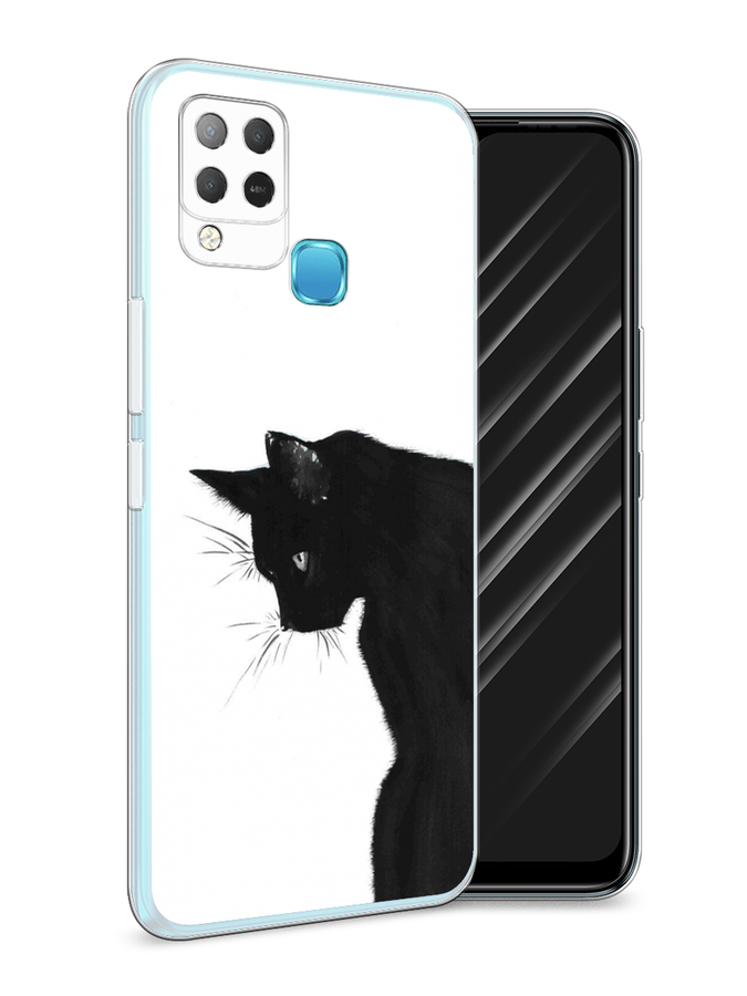 

Чехол Awog на Infinix HOT 10S "Black cat", Разноцветный, 3100250-1