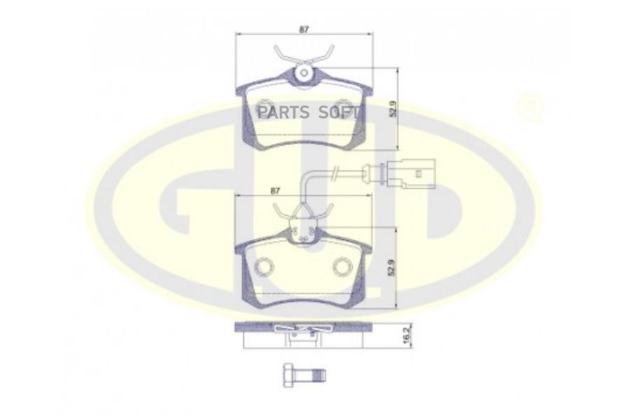 

Колодки зад vw sharan1.8-1.9tdi 00-/polo 1.4-1.9tdi 01-03