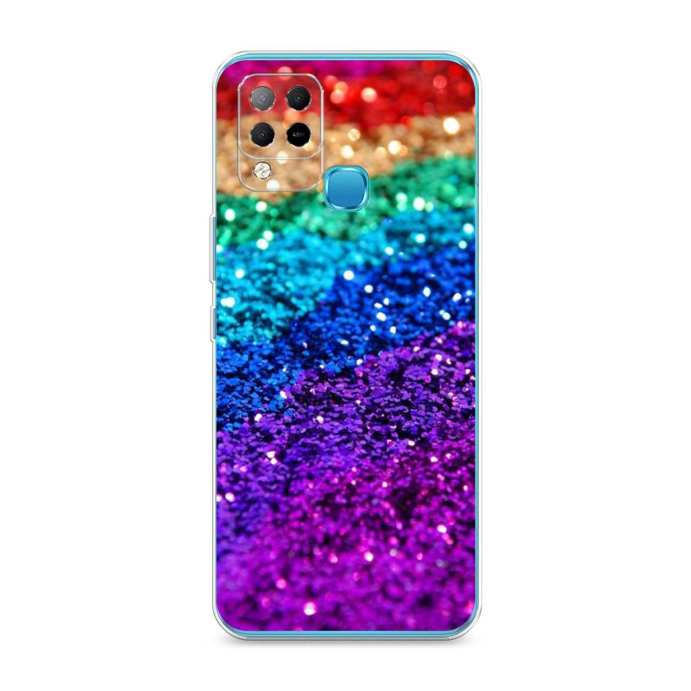 

Чехол Awog на Infinix HOT 10S "Блестящая радуга рисунок", Разноцветный, 3100250-3